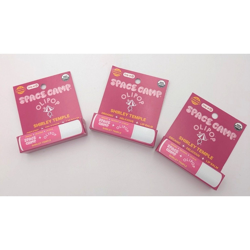 3 - Space Camp Olipop Shirley temple Organic Lip Balm